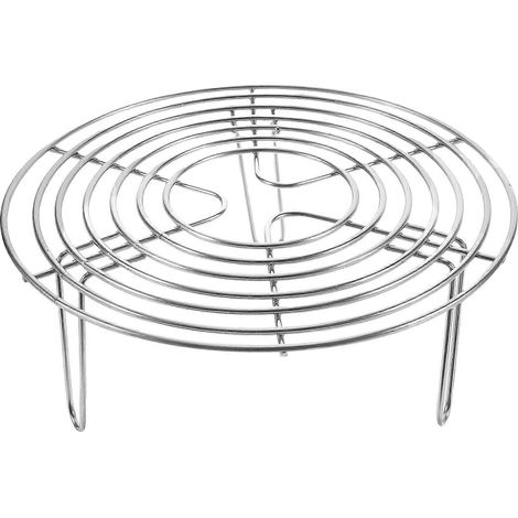 Dampfeinsatz Aus Edelstahl, Multifunktionaler Runder Kühlrost Zum Dämpfen – 19,50 X 19,50 X 7,50 Cm