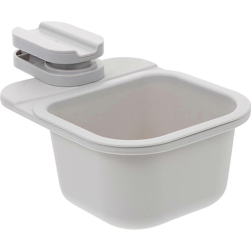 Multifunktionaler, Drehbarer Tischmülleimer, Aufbewahrungsbox Für Zuhause – 16 X 12 Cm – Grau