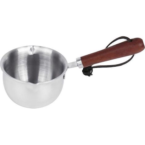 Kleiner Edelstahl-kochtopf Zum Wasserkochen Und Milcherwärmen. – 16,5 X 8 X 4,2 Cm