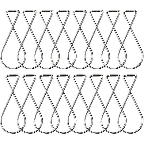 100er-packung Deckenhaken, Ideal Für Büros, Wohnungen Und Geschäfte. – 6,3 X 2,8 Cm – Silber