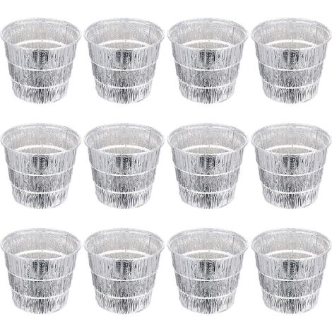 Set Mit 12 Professionellen Ersatz-einsätzen Für Pelletgrills, Pelletbehälter Und Fettauffangbehälter – 12,00 X 10,50 X 8,50 Cm