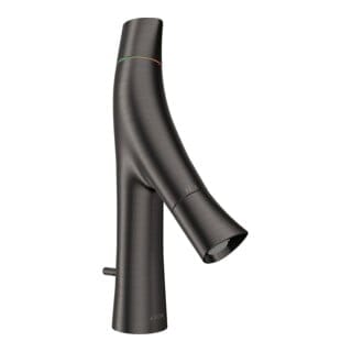 hansgrohe Zwei-Griff-Waschtischarmatur 80 Axor Starck Organic A 116mm, m Zugst.Abl.Gar., brush. bla vc