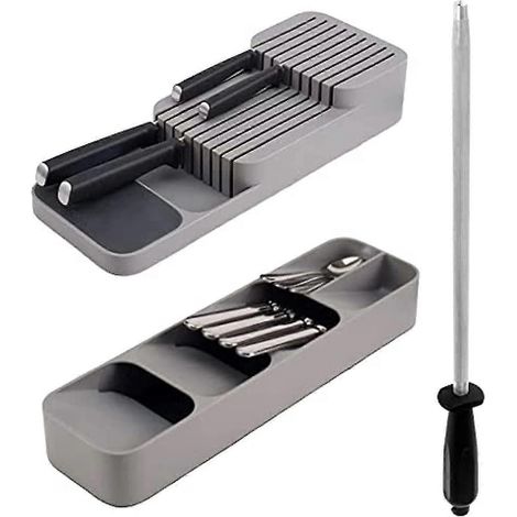 Besteckkasten Und Messerhalter – Bestecktablett, Praktische Aufbewahrungslösung Für Messer, Gabeln Und Löffel. Tablett-organizer Für Einfache Aufbewahrung.