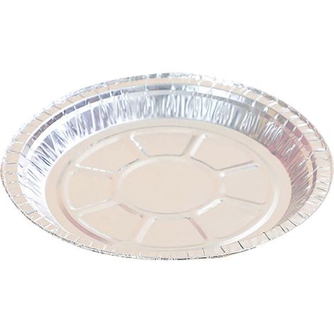50 Silberne Aluminiumschalen, Hitze- Und Ölbeständig, Einwegverpackung Und Robust. – 23 Cm (9 Zoll)