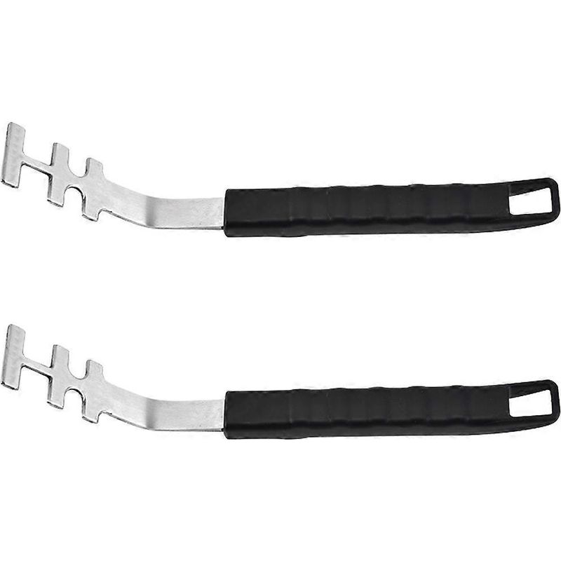 Set Mit 2 Grillzangen Aus Edelstahl Für Grill Und Grill Im Freien – 27,5 X 3,5 Cm