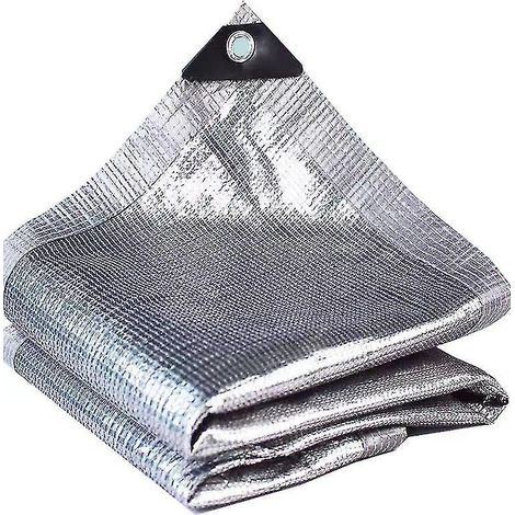 Dekoratives Sonnenschutznetz Für Den Außenbereich, Silberfarben, Sonnenschutznetz Für Gewächshäuser, 99% Reflektierendes Aluminium-sonnensegel, Sonnensegel Für Terrasse, Garten, Carport Usw.