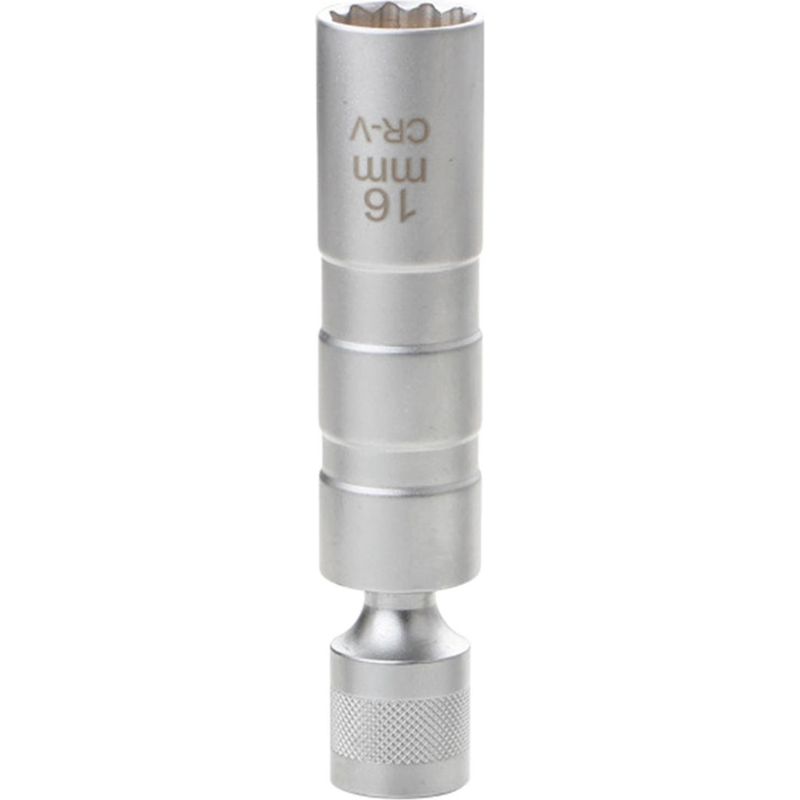 Schwenkbarer Magnetischer Zündkerzensteckschlüssel, 3/8"-antrieb, 12°-winkel-auszieher, 14 Mm