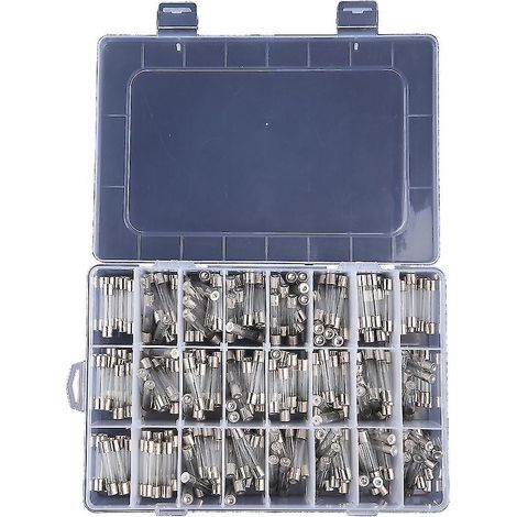Schachtel Mit 240 Glassicherungen 24 Valus 5x20mm 0,1-30 A, Je 10 Stück Von Jedem Typ, Schnell Auslösend.