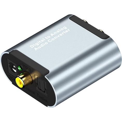 Optischer Koaxial-digital-audio-konverter-adapter Auf Analoge Rca L/r Mit Verstärker