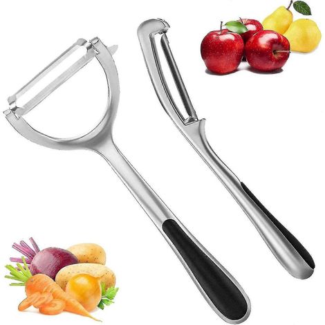 Gemüseschäler Für Die Küche – Hochwertiger, Y-förmiger Schwenkschäler Aus Edelstahl Für Kartoffeln, Karotten Und Obst Mit Ergonomischem, Rutschfestem Griff