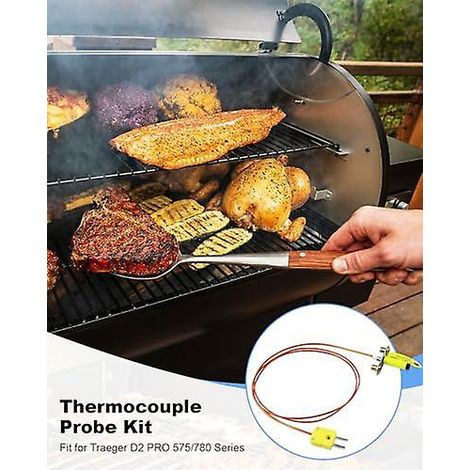 Hochwertiges Thermoelement-sondenset, Kompatibel Mit Den Grills Traeger D2 Pro 575/780 Und Ironwood 650/885 (ersetzt Set-nr. Kit0422)