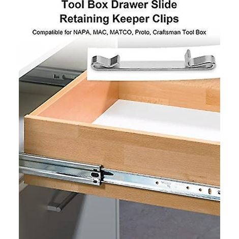 Packung Mit 12 Halteklammern Für Werkzeugkasten-schubladenschienen, Kompatibel Mit Werkzeugkästen Von Napa, Mac, Matco, Proto Und Craftsman.