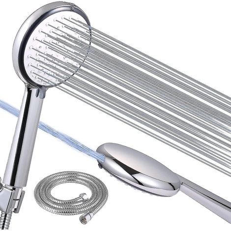Duschkopf Und Schlauch, Hochdruck-duschkopf Mit 6 Massageprogrammen, Integrierte Hochdruckreinigungsfunktion Zur Reinigung Von Badewanne, Toilette, Fliesen Und Haustieren