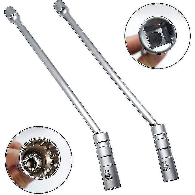14-mm- Und 16-mm-zündkerzenschlüssel, Verlängerter 12-kant-magnetsteckschlüssel, Flexibler 3/8"-universalsteckschlüssel Zum Ausbau