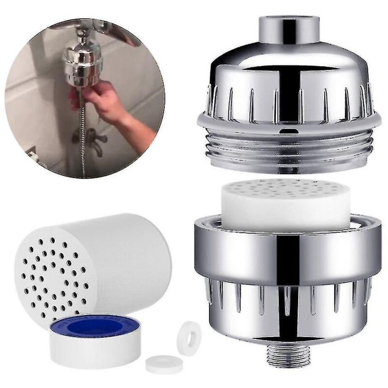 10-stufiger Duschfilter, Universeller, Austauschbarer Wasserfilter Für Duschköpfe, Wasserreiniger, Wasserhärtefilter