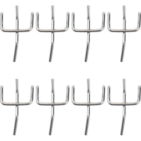 Packung Mit 50 Supermarktregalhaken, Dreizackige Dreieckshaken Für 90 Cm Breite Regalpaneele – 5,00 X 3,20 X 3,00 Cm