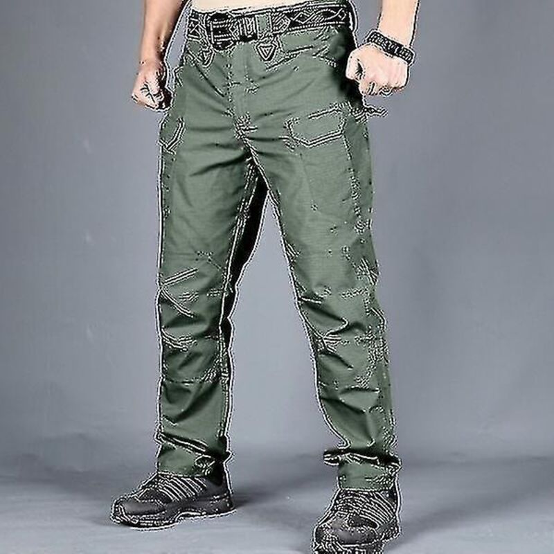Taktische Cargohose Für Herren Im Swat-stil, Ideal Für Outdoor-sportarten Und Wandern. Hose Mit Vielen Taschen, Trainingshose Im Militärstil – Grün