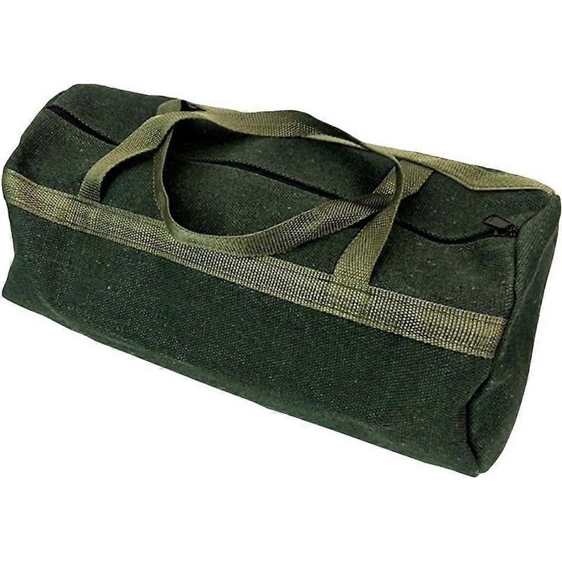 Hochwertige, Robuste Tragetasche Aus Canvas Für Kfz-reparaturwerkzeuge (rund 40 X 20 Cm) – 402020cm – Grün