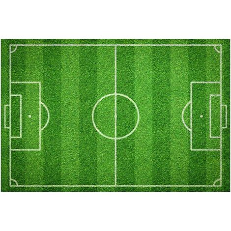 1 Selbstklebende, Rutschfeste Bodenmatte In Form Eines Fußballfelds – 60 X 40 Cm – Grün
