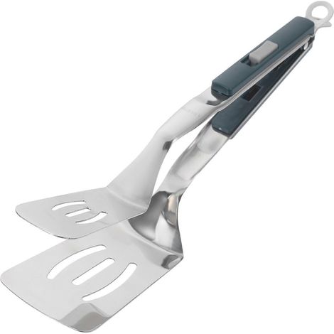 Multifunktionaler Edelstahl-grillwender Mit Zange, Hitzebeständig, Für Grill Und Barbecue – 29,50 X 6,70 X 2,50 Cm – Grün