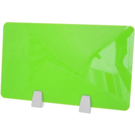 Acryl-tischabtrennung Mit Clip, 50 X 30 Cm (grün) - 50,00 X 30,00 X 0,40 Cm - Grün