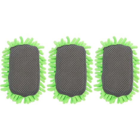 Set Mit 3 Schwarzen Und Weißen Tafelwischern – 13 X 7 X 5 Cm – Grün