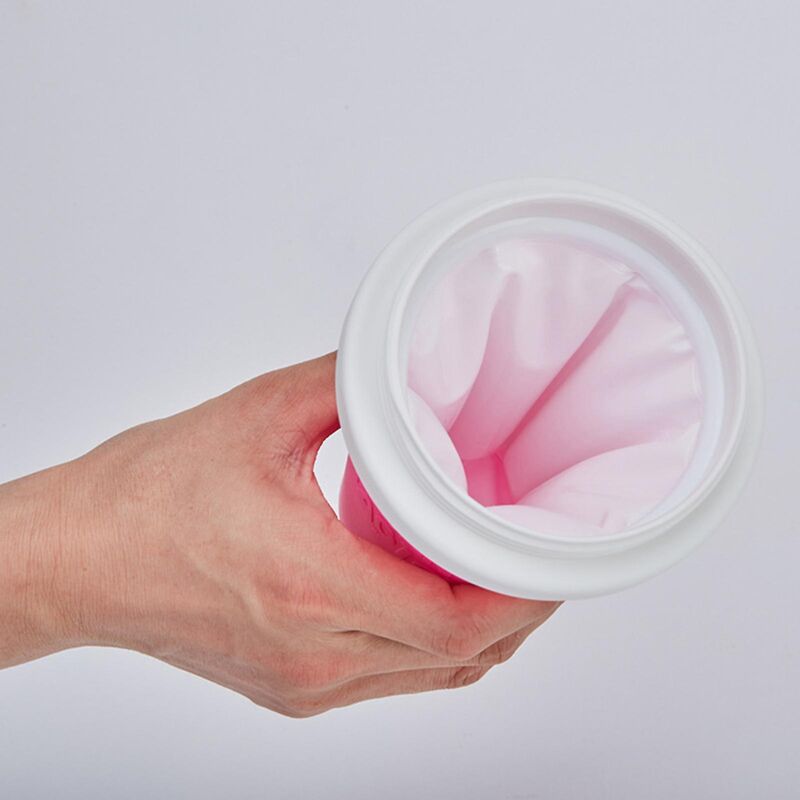 Umweltfreundlicher Doppelwandiger Silikon-smoothiebecher Für Selbstgemachte Slush-eis Und Eiscreme (grün)