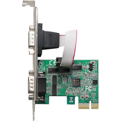 2-port-pcie-seriell-erweiterungskarte Auf Industriellen Rs-232-port-adapter (ax99100-chip)