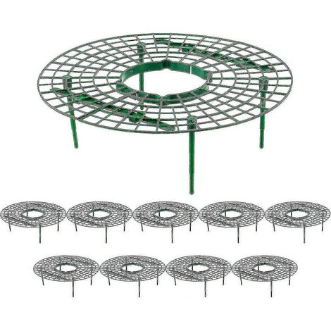 Set Mit 10 Strohstützen Mit 4 Stabilen Füßen, Um Die Pflanzen Sauber Zu Halten Und Sie Bei Regenwetter Vor Fäulnis Zu Schützen.