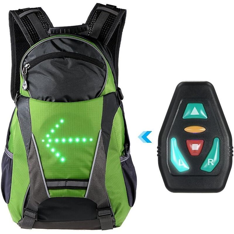 Wiederaufladbarer, Kabelloser Led-rucksack Mit Beleuchtung Zum Radfahren, Laufen, Spazierengehen Und Joggen