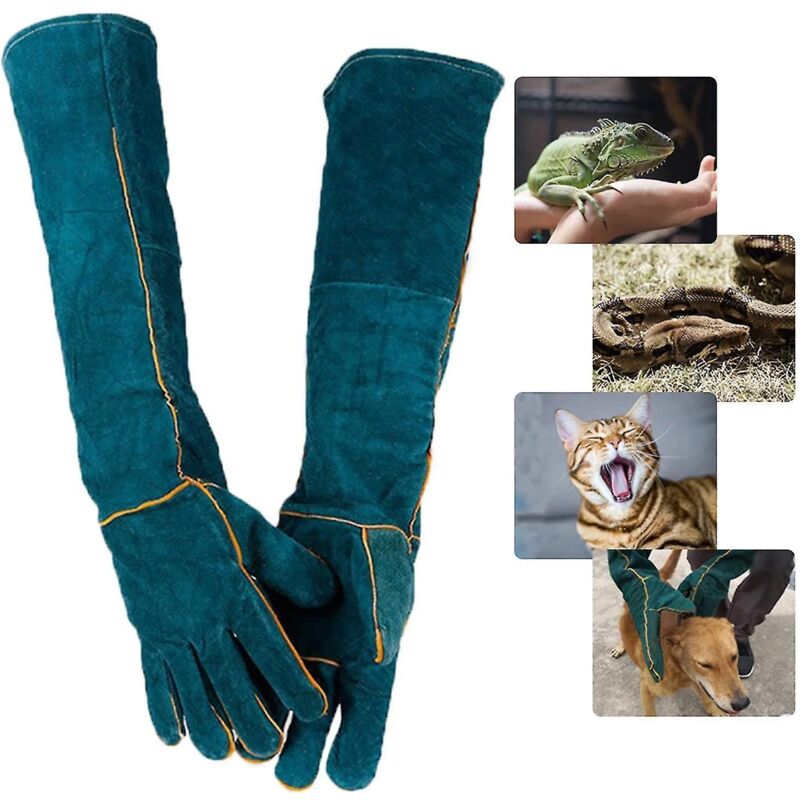 Bissfeste Handschuhe Für Den Umgang Mit Tieren Und Reptilien – Grüne Schutzhandschuhe Für Das Elektroschweißen