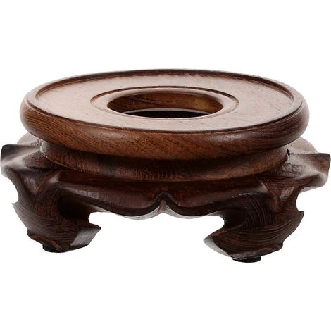 Pflanzenständer Aus Holz Für Den Innenbereich, Vasenständer, Holzsockel – 12,00 X 12,00 X 5,00 Cm – Hellbraun