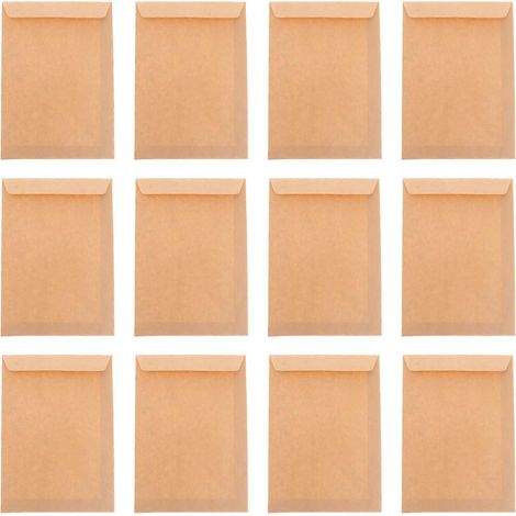 50 Leere Kraftpapierumschläge, 229 X 162 Mm, Klassisch Einfarbig (hellbraun), Für Büro, Schule, Geschäftskorrespondenz Und Aufbewahrung.