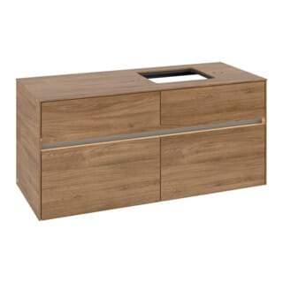 V&B Waschtischunterschrank Collaro 120x54,8x50cm, WT r, LED 8,8 W, Kan Oa