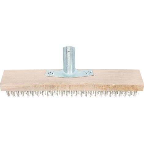 Moos- Und Unkrautbürste Für Den Garten (1 Stück), Praktische Ersatzbürste Ohne Griff – 30,00 X 10,00 X 8,00 Cm – Gelb