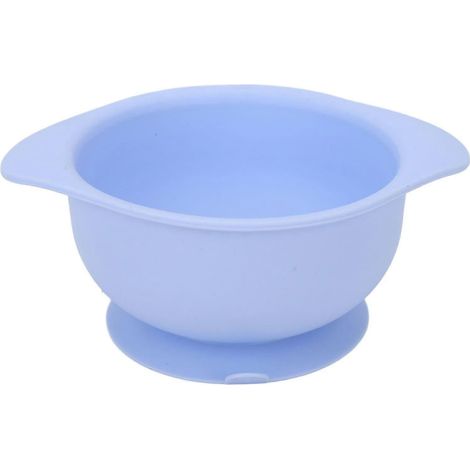 Silikonschüssel Mit Saugnapf, Hitzebeständig, Kippsicher, Ideal Für Kinder Und Ältere Menschen, Hellblau.