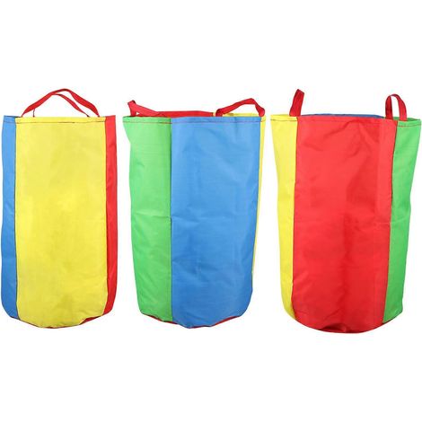 Set Mit 3 Spieltaschen Für Outdoor-spiele Und Aktivitäten Für Vorschulkinder - 51,00 X 48,00 X 0,20 Cm - Verschiedene Farben