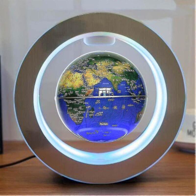 Runde, Schwebende Led-kugel, Magnetische Levitation, Antigravitationslicht, Mehrfarbig – Australischer Stecker – Blau