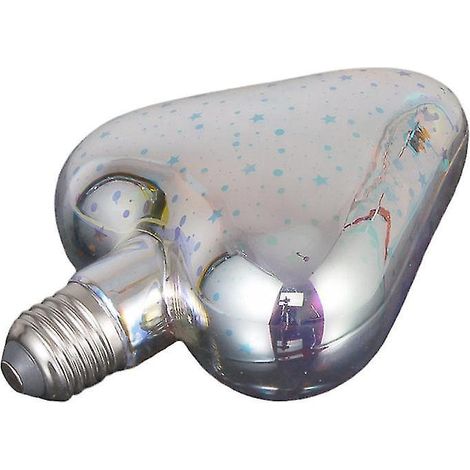1 Farbige 3d-glasbirne