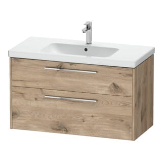 Duravit Waschtischunterschrank D-Code 98,4x55,5x46cm, 2 L, S, E Marmor, G chr