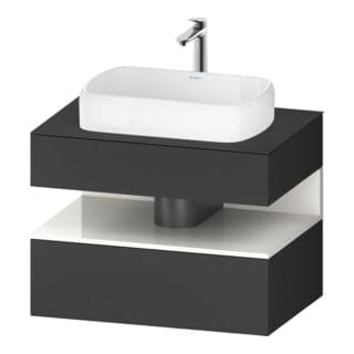 Duravit Waschtischunterschrank Qatego 80x55x60cm, w g/Gra m, Pl, 1 Schubkast.
