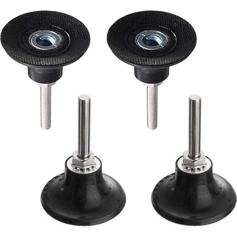 4-teiliges Set 50-mm-polierscheiben, Schleifscheibenhalter, Polierdorn Mit 1/4"-schaft, Schnellwechsel-rundscheibenhalter Für Rotationswerkzeuge