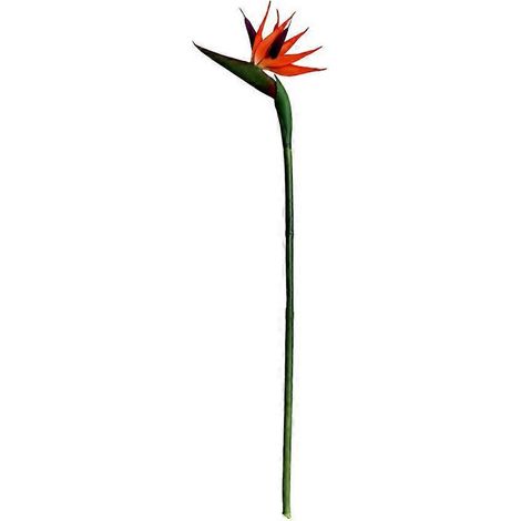 1 Künstliche Paradiesvogelblume Aus Kunststoff, Innendekoration (orange) – 55,00 X 22,00 X 3,00 Cm – Orange