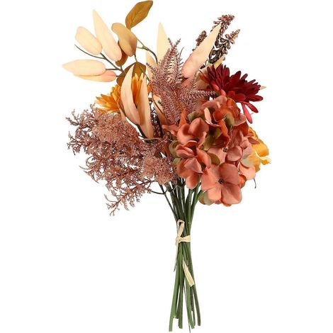 Künstlicher Herbstblumenstrauß Für Thanksgiving – 44,00 X 25,00 X 25,00 Cm – Orange