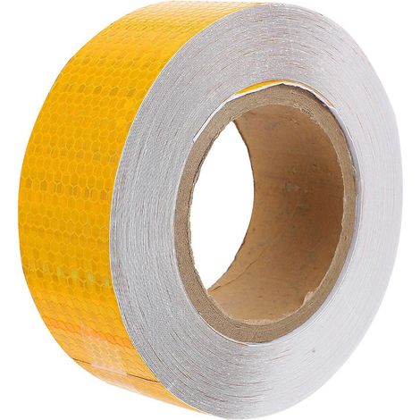 Fluoreszierendes Sicherheitsreflexband, Warnband, Reflektierendes Band Zur Erhöhung Der Aufmerksamkeit – 2500,00 X 5,00 X 0,20 Cm – Orange
