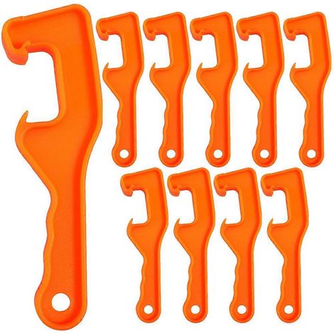 10 Wiederverwendbare Farbdosenöffner Und Dosendeckel – 20 X 6 Cm – Orange
