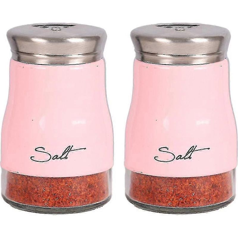 Salz- Und Pfefferstreuer-set, Küchendekoration, Salz- Und Pfefferstreuer-set Aus Glas, Hübscher Salzstreuer – 26-teilig, Rosa