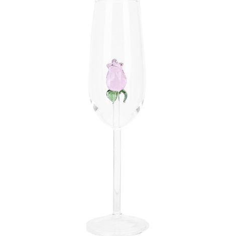 Elegante Champagner-coupe Aus Kristallglas Im Europäischen Stil, Ideal Für Rotwein. – 24,00 X 6,80 X 6,80 Cm – Rosa