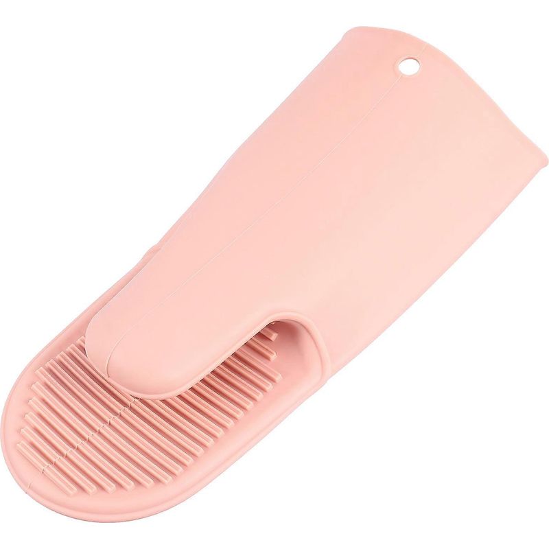 Hitzebeständige Silikon-ofenhandschuhe Für Die Mikrowelle, Verbrühungsschutzhandschuhe – 27 X 10 Cm – Rosa
