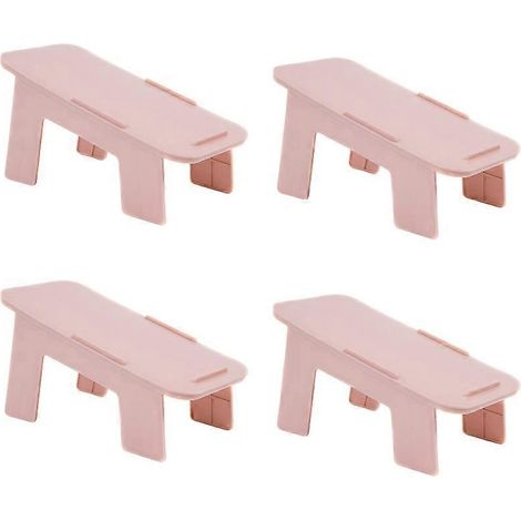 Doppelstöckiges Schuhregal (4-teilig) – Kreative Schuhaufbewahrung – Schuhhalter Für Zuhause – 25 X 11,6 Cm – Rosa